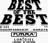 Best of the Best - Championship Karate (Europe) Title Screen